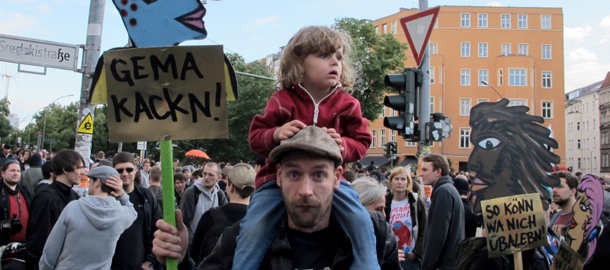 GEMA-Demo, Berlin, 25.06.2012
