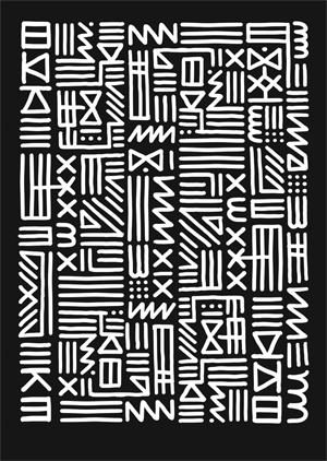 Poster: Monochrome Tribal Poster: Monochrome Tribal